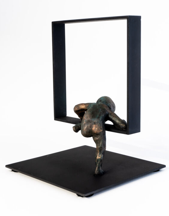 Sculpture titled "***WINDOW III***" by Yuriy Kraft, Original Artwork, Metals
