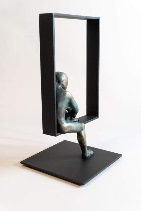 Skulptur mit dem Titel "***WINDOW IV***" von Yuriy Kraft, Original-Kunstwerk, Ton