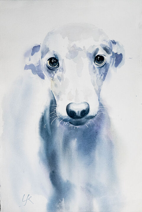 Malerei mit dem Titel "***Bruno***" von Yuriy Kraft, Original-Kunstwerk, Aquarell