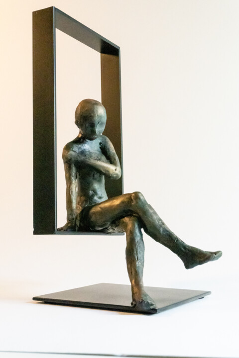 Skulptur mit dem Titel "***WINDOW VI***" von Yuriy Kraft, Original-Kunstwerk, Ton