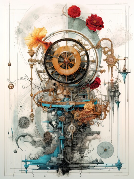 Artes digitais intitulada ""Challenging Percep…" por Yuriy Kraft, Obras de arte originais, Imagem gerada por IA