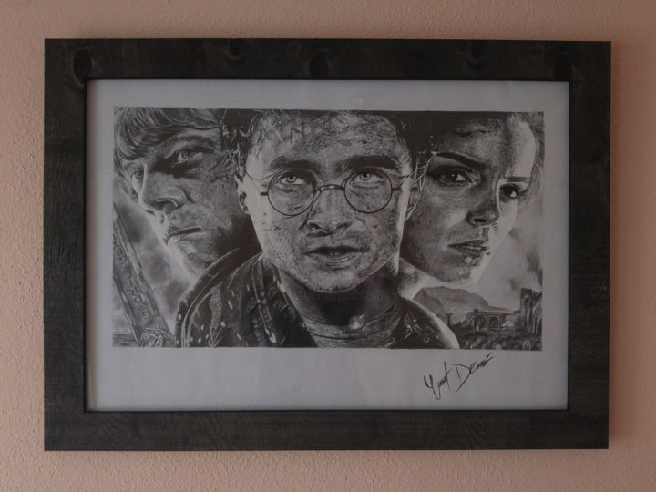 Drawing titled "Harry Potter film" by Yusuf Demi̇R, Original Artwork, Charcoal