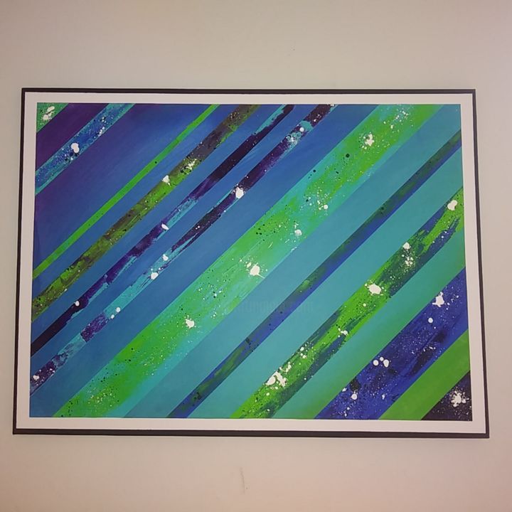 Painting titled "Galactic'Art" by Artpaint By Noava, Original Artwork