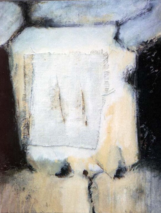 Ζωγραφική με τίτλο "Maya 1" από Yvan Rouviere, Αυθεντικά έργα τέχνης, Ακρυλικό Τοποθετήθηκε στο Ξύλινο φορείο σκελετό