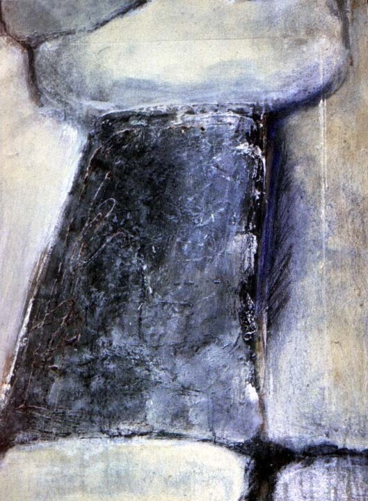 Ζωγραφική με τίτλο "Maya 2" από Yvan Rouviere, Αυθεντικά έργα τέχνης, Ακρυλικό Τοποθετήθηκε στο Ξύλινο φορείο σκελετό