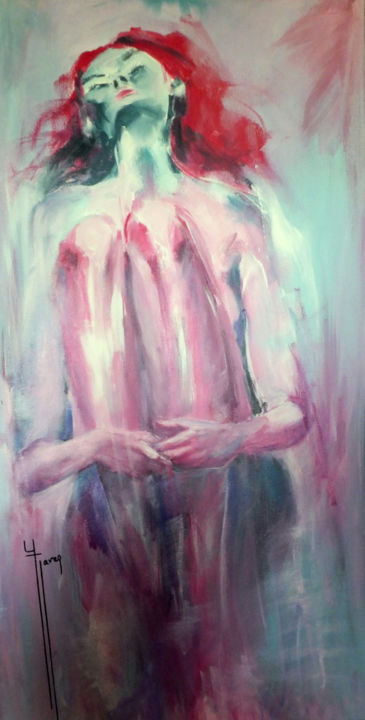 Картина под названием "Sensuelle" - Yveline Javer, Подлинное произведение искусства, Акрил