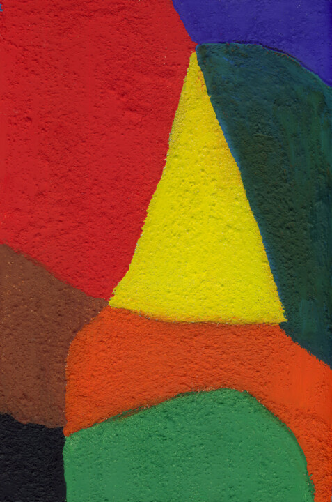 Peinture intitulée "Peinture abstraite…" par Yvelise Séraphin, Œuvre d'art originale, Gouache