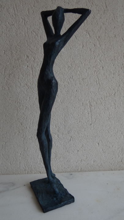Sculpture intitulée "ELEGANTE" par Yves Djermag, Œuvre d'art originale, Bronze