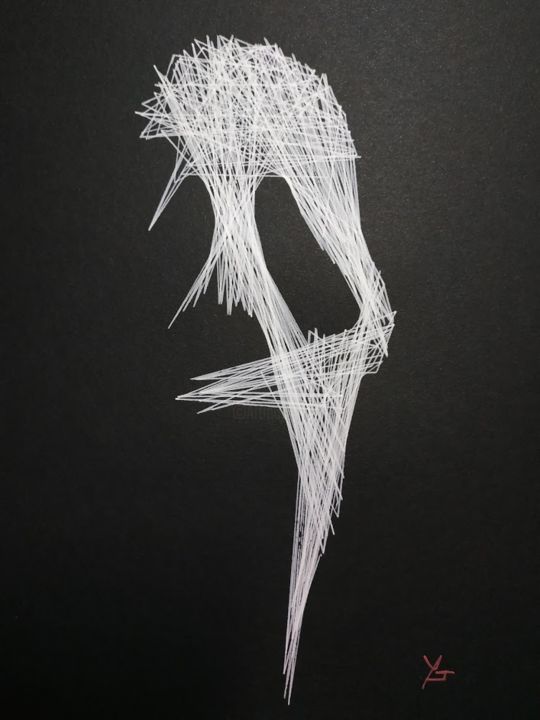 Peinture intitulée "Scream" par Yves Guimard, Œuvre d'art originale, Acrylique