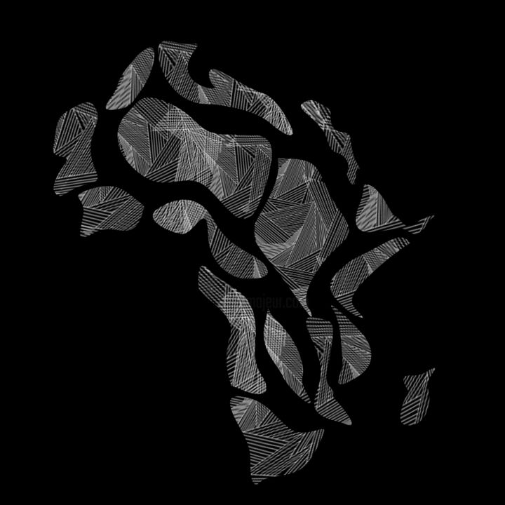 Arts numériques intitulée "afrique-en-couleurs…" par Yves Kikongi, Œuvre d'art originale