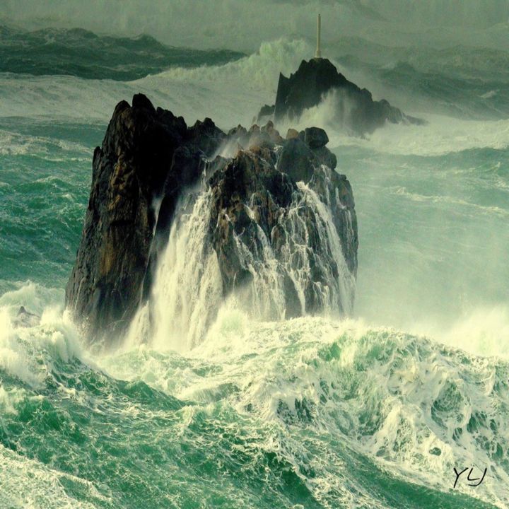 Photographie intitulée "vagues" par Yves Le Jeune, Œuvre d'art originale