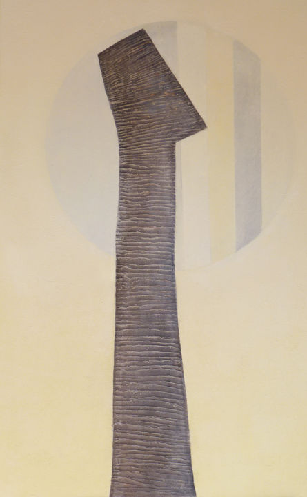 Peinture intitulée "" Et Maintenant ?"" par Yves Robial, Œuvre d'art originale, Huile