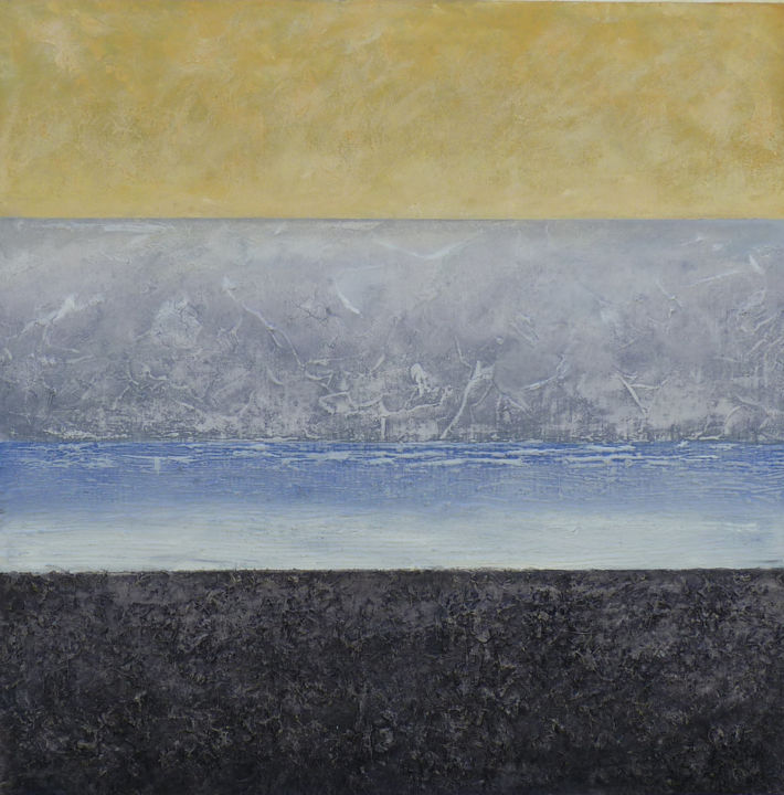 Painting titled "oceanique-120-sur-1…" by Yves Robial, Original Artwork