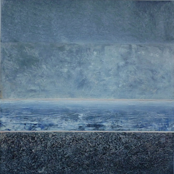 Pintura titulada "nuit-oceane-100-sur…" por Yves Robial, Obra de arte original