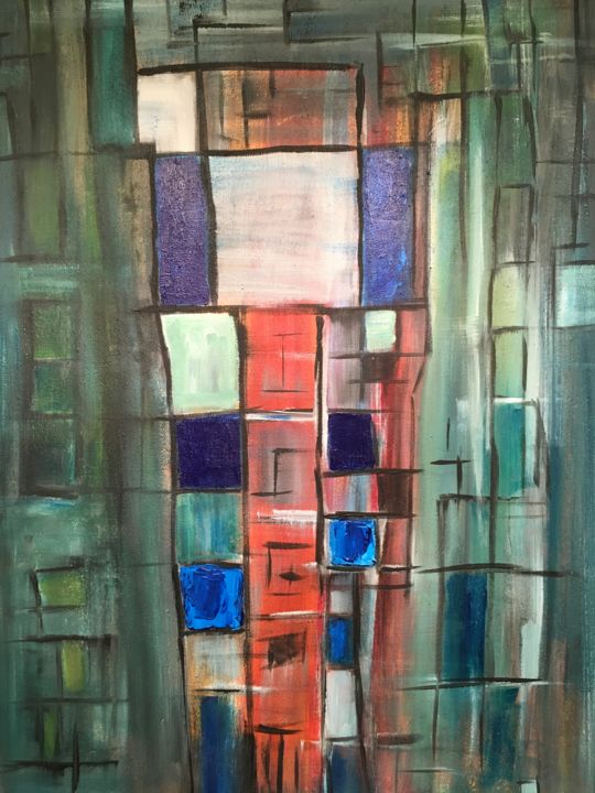 Painting titled "Color5" by Lavy, Original Artwork, Acrylic