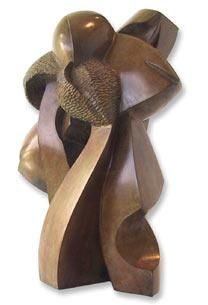 Sculpture titled "FEUILLES D" by Yves Anane, Original Artwork
