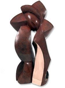 Skulptur mit dem Titel "Moholi" von Yves Anane, Original-Kunstwerk