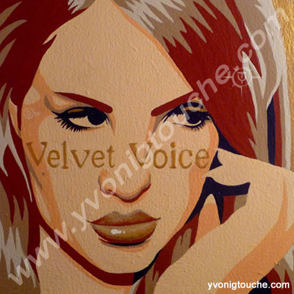Peinture intitulée "VELVET VOICE" par Yvonig Touche, Œuvre d'art originale, Huile