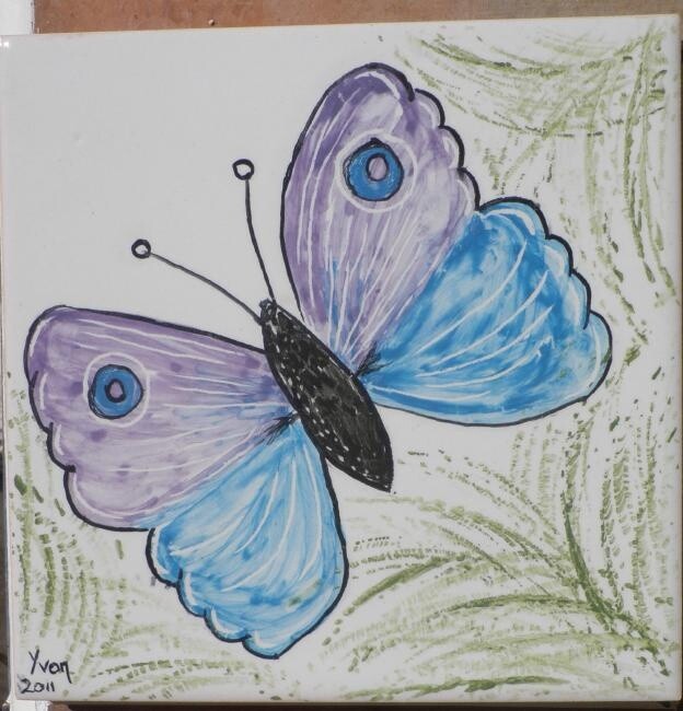 Malarstwo zatytułowany „Butterfly” autorstwa Yvonne Palmer, Oryginalna praca