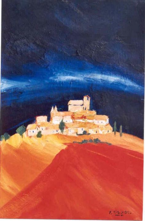 Peinture intitulée "Impression Provença…" par Yves Riguidel, Œuvre d'art originale