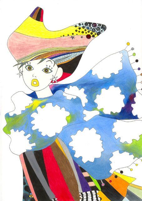 Ζωγραφική με τίτλο "sky-shawl" από Zgl, Αυθεντικά έργα τέχνης, Λάδι