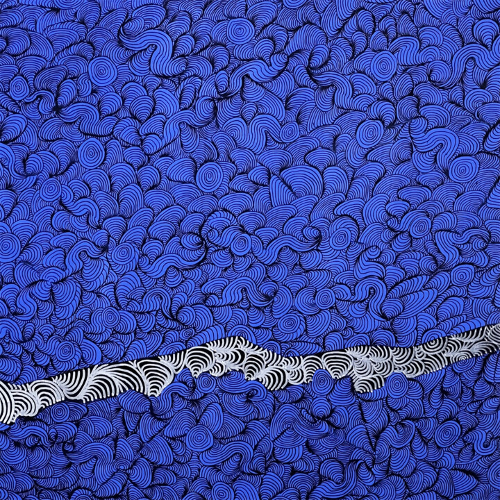 Peinture intitulée "Coquillage 1" par Za, Œuvre d'art originale, Acrylique