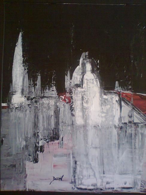 Painting titled "PARIS, LE SACRE COE…" by Zaël, Original Artwork, Oil