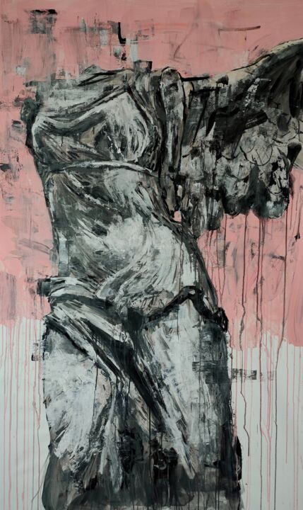 Painting titled "Victoire de Samothr…" by Zahar Kondratyuk, Original Artwork, Acrylic