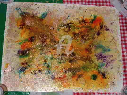 Painting titled "Février" by Zahia, Original Artwork