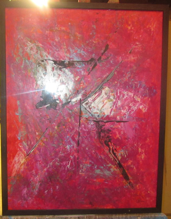 Peinture intitulée "quand on refuse" par Z.Akli, Œuvre d'art originale, Huile