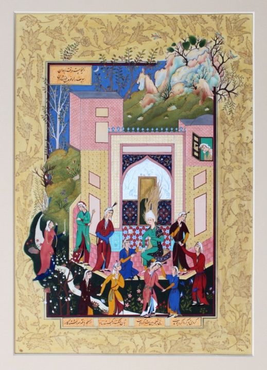 Painting titled "Joseph And Zoleikha…" by Zahra Saei, Original Artwork, Other