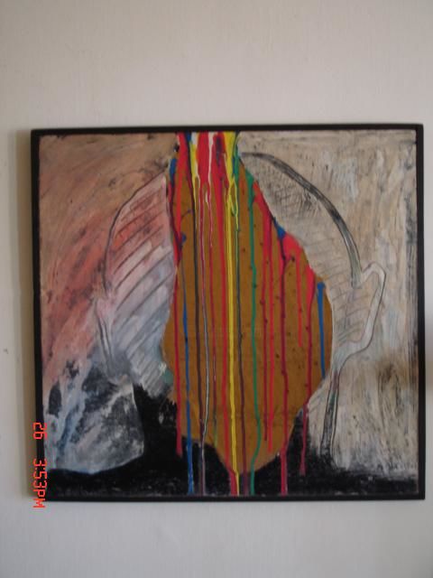 Peinture intitulée "Accident" par Zahti, Œuvre d'art originale
