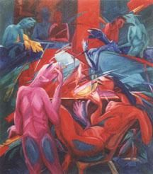 Schilderij getiteld "Middleclass Enterta…" door Md. Zahurul Hoque Shahin, Origineel Kunstwerk