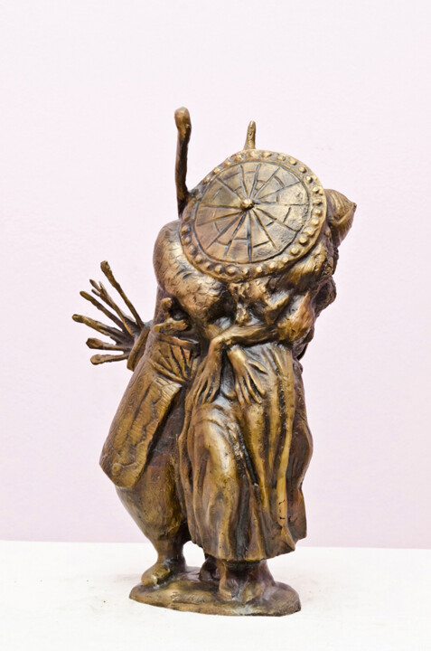 Sculpture intitulée "Good bye" par Zakir, Œuvre d'art originale, Bronze