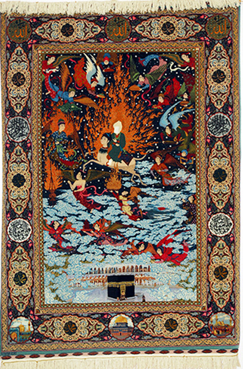 Textile Art titled "Mahammed s Assensio…" by Zakir, Original Artwork, Thread