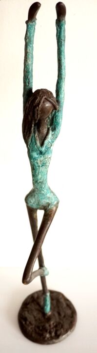 Sculpture intitulée "Danseuse contempora…" par Zako, Œuvre d'art originale, Bronze
