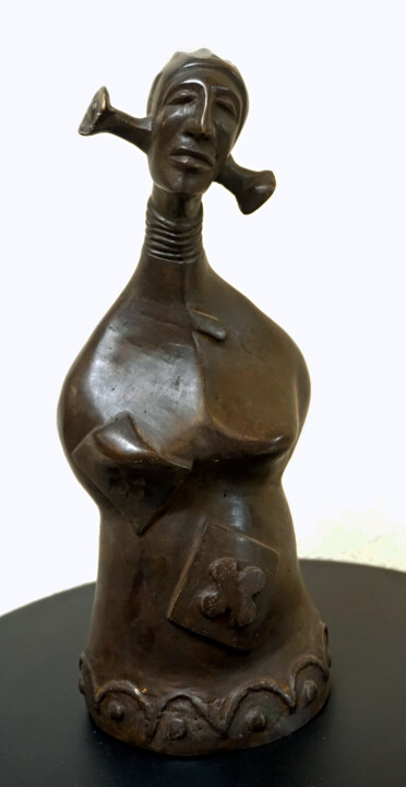 Skulptur mit dem Titel "Sérénité" von Zako, Original-Kunstwerk, Bronze
