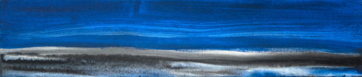 Painting titled "Coast" by Leon Zakrajšek, Original Art, Acrylic
