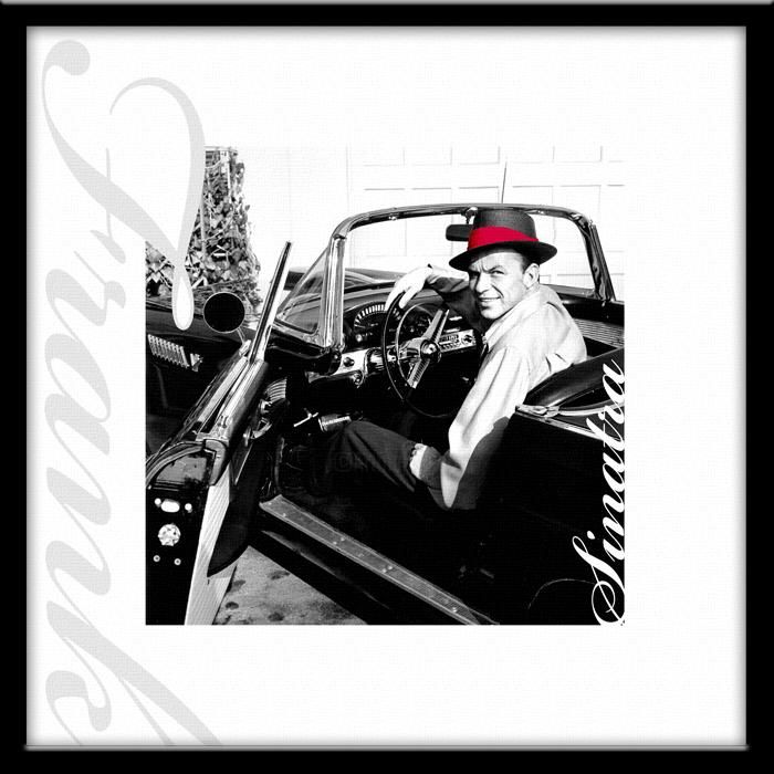 Photographie intitulée "Frank Sinatra T Bird" par Irvine Stewart, Œuvre d'art originale,