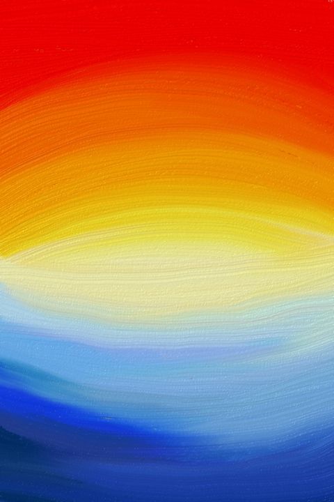 Цифровое искусство под названием "Sunset through the…" - Zam Art, Подлинное произведение искусства, Цифровая живопись