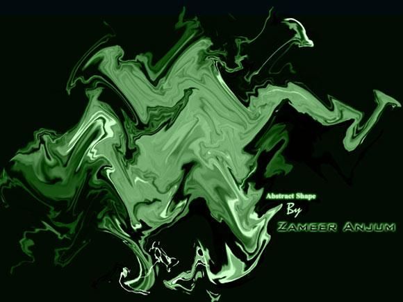 Digital Arts titled "Abstract Shape" by Zamir Anjum, Original Art,