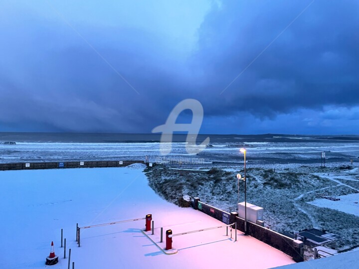Fotografia intitolato "Snow on the Beach s…" da Zana Sucic ⚄, Opera d'arte originale, Fotografia digitale