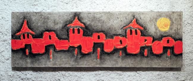 Collection_G-_1.gif - Painting, 150x50 cm ©2012 by ZANDA -
Contemporary painting, Carcassonne 1