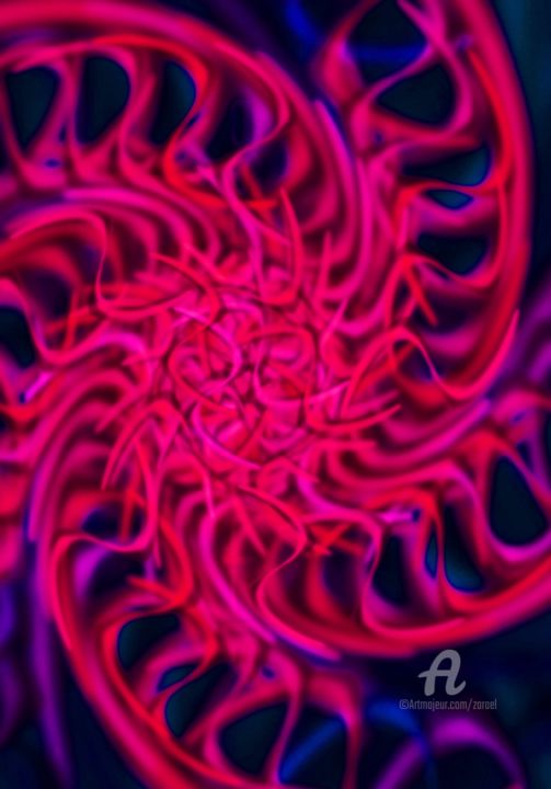 Arts numériques intitulée "Vibrance" par Zarael, Œuvre d'art originale, Peinture numérique