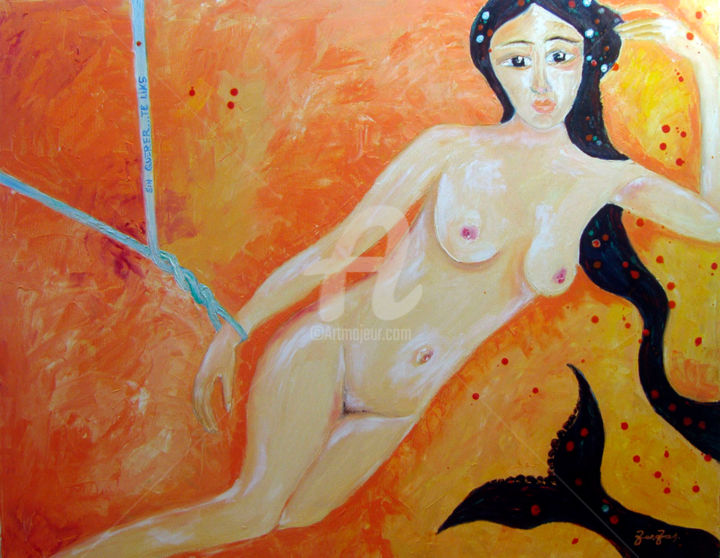Pintura titulada "Sin querer te lías" por Zarzas, Obra de arte original, Oleo Montado en Bastidor de camilla de madera