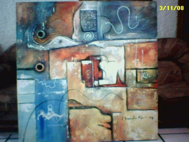 Painting titled "Azul profundo" by Zavalakora, Original Artwork