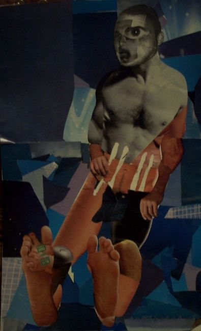 Collages titled "collage_self_portra…" by Zachary Freeman, Original Artwork