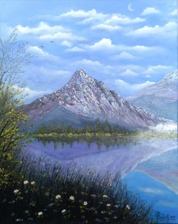 Painting titled "Spring" by Vadim Fedoruk, Original Artwork, Oil