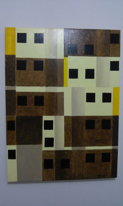Painting titled "Domus" by Zeoliveira, Original Artwork, Acrylic