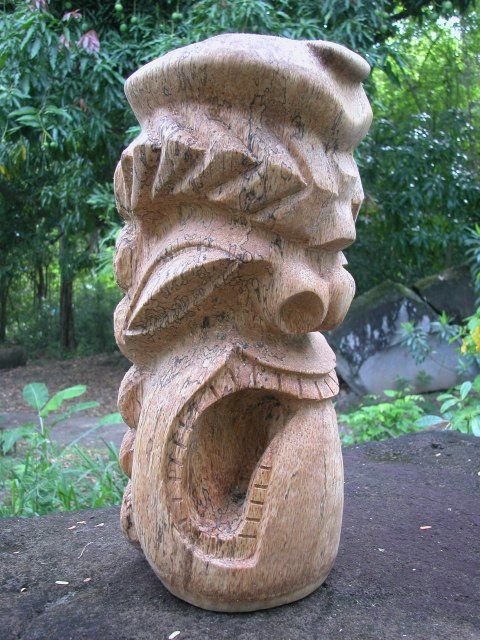 Peinture intitulée "Tiki Totem #01" par David Zeller, Œuvre d'art originale,